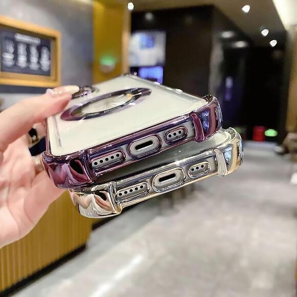 iPhone 14 Pro Case Magnetic Clear Bling Military-Grade Protection Luxury Corners - Picture 5 of 8